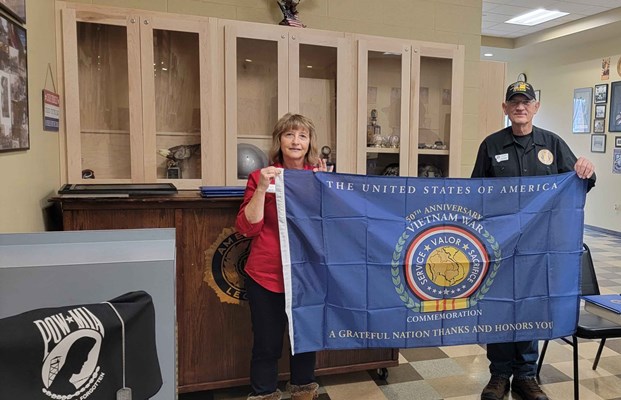 Honorary Partner ceremony for MT VVA Chapter 234 by the MT Oro Fino Chapter NSDAR.